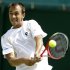 Lukas Rosol of the Czech Republic returns a shot to Philipp Kohlschreiber of Germany during a third round men's singles match at the All England Lawn Tennis Championships at Wimbledon, England, Saturday, June 30, 2012. (AP Photo/Kirsty Wigglesworth)
