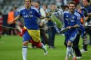 Torres y Mata, con la Copa de Europa en Múnich