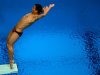 He Chong competes in the men's 3m springboard semi-finals during the diving event at the London 2012 Olympic Games