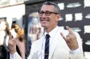 Shankman gestures at the premiere of "Rock of Ages" at the Grauman's Chinese theatre in Hollywood