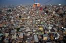 A general view shows the Complexo do Alemao group of favelas in the north zone of Rio de Janeiro on June 28, 2014