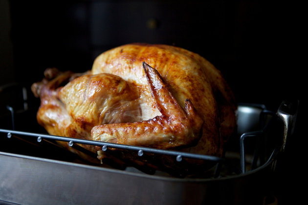 roasted dry-brined turkey