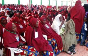 Brides attend a wedding feast at the Kano state governor's&nbsp;&hellip;