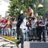 Netherlands' van Persie leaves the team's hotel after they were eliminated from the Euro 2012 soccer tournament, in Krakow