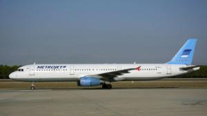 The Metrojet&#39;s Airbus A-321 with registration number EI-ETJ that crashed in Egypt&#39;s Sinai peninsula, is seen in this picture taken in Antalya