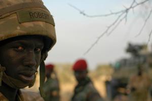 A South Sudanese government soldier is pictured, on&nbsp;&hellip;