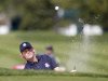 U.S. golfer Snedeker hits from a sand trap on the second green during a practice round at the 39th Ryder Cup golf matches at the Medinah Country Club in Medinah