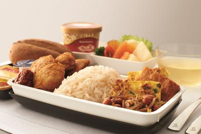 Nasi Lemak with Fried Chicken