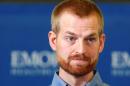 Brantly, who contracted the deadly Ebola virus, is seen during a press conference at Emory University Hospital in Atlanta