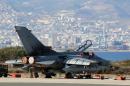 A British Royal Air Force (RAF) Tornado fighter jet is seen at the Akrotiri airbase, near the Cypriot port city of Limassol, on October 1, 2014