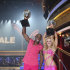 In a photo provided by ABC Donald Driver and Peta Murgatroyd  hold up their trophies  after they were selected "Dancing with the Stars" champions Tuesday May 21, 2012.   They won the ABC dance show Tuesday after wowing audiences and judges with his kickin' country-themed freestyle routine.  (AP Photo/ABC/ADAM TAYLOR)