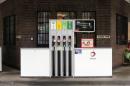 Fuel pumps are seen at a Total petrol station on Bautzener Strasse, built in 1925, in Dresden