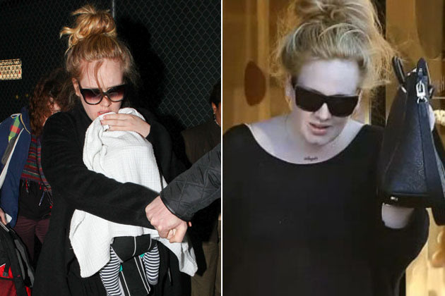 TrÃ¤gt Adele den Namen ihres Babys um den Hals? (Bilder: Splash News ...