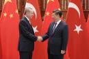 China's President Xi Jinping meets with Turkish President Recep Tayyip Erdogan in Hangzhou