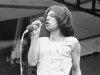 FILE -  This Saturday, July 5, 1969 file photo shows Mick Jagger, lead singer of The Rolling Stones, singing during a free, five-hour concert before nearly 250,000 fans in Hyde Park in London, England.  Handwritten letters from Rolling Stones frontman Mick Jagger to his former lover Marsha Hunt will be auctioned in London next month. Hunt is an American-born singer who was the inspiration for the Stones' 1971 hit "Brown Sugar" and bore Jagger's first child. Sotheby's says the "passionate and articulate" letters sent in the summer of 1969 show a "poetic and self-aware" 25-year-old Jagger. The auction house said Saturday Nov. 10, 2012 that the collection, which includes song lyrics and a Rolling Stones playlist, is expected to fetch between 70,000 and 100,000 pounds ($111,300 and $159,000) and will go under the hammer on December 12.    (AP Photo/Peter Kemp)  B/W ONLY
