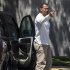 New York Yankees' Alex Rodriguez gestures as he arrives at the Yankees' minor league baseball complex in Tampa