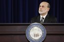U.S. Federal Reserve Chairman Bernanke addresses U.S. monetary policy with reporters at the Federal Reserve in Washington