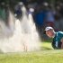 German's Martin Kaymer plays a shot out of the bunker of the 14th hole of the Dutch Open Golf Tournament in Hilversum
