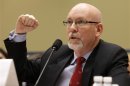 Hicks, a former U.S. diplomat in Libya, testifies before a congressional hearing on Benghazi, in Washington