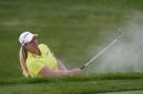 Brittany Lincicome hits her third shot on the third hole during the third round of the Wegmans LPGA Championship at Monroe Golf Club on August 16, 2014 in Pittsford, New York