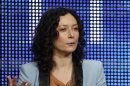 Executive Producer and host Sara Gilbert speaks during the Television Critics Association press tour in Beverly Hills