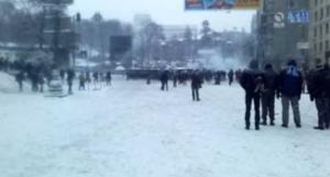 Outside View of Kiev Protest Standoff