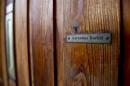 The name plate on the house of art collector Cornelius Gurlitt is pictured in Salzburg