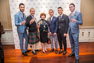 (L-R) Celebrity brand advocate,Godfrey Gao;Global Brand Ambassador,Ian Millar;Regional Commercial Director,Agnes Yeo;Regional Marketing Manager,Marcus...