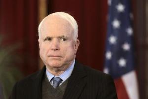 File photo of U.S. senator John McCain listening during&nbsp;&hellip;