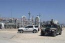 Private security contractors patrol the U.S. Department of Energy's Stategic Petroleum Reserve in Bryan Mound,