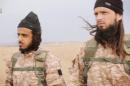 Members of the Islamic State jihadist group, among them a jihadist believed to be French citizen Maxime Hauchard (R), also known as Abu Abdallah al-Faransi, are shown in this video still released November 16, 2014 by Al-Furqan Media