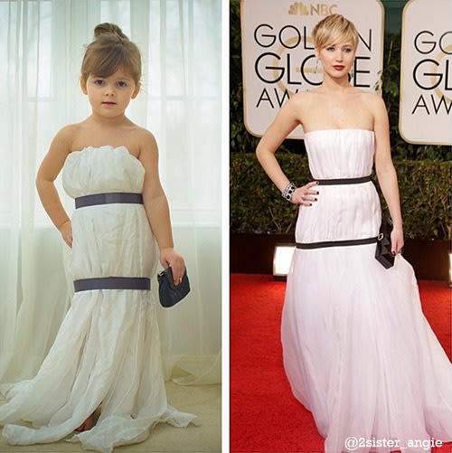 Hot: Bé gái 4 tuổi chế váy hàng hiệu từ giấy!