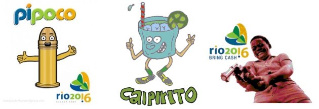Pipoco, Caipirito e Dadinho são algumas sugestões dos internautas para ser o mascote da Olimpíada do Rio (Foto: Reprodução Internet)