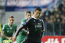 Real Madrid's Ronaldo scores a goal against Ludogorets during their Champions League group B soccer match at Vassil Levski stadium in Sofia, Wednesday, Oct. 1, 2014. (AP Photo)