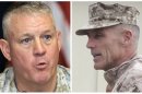 Combination photo of U.S. Marine Corps Major Generals Gurganus and Sturdevant