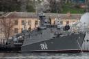 The Russian Small ASW Ship "Muromets" in the port of Sevastopol on March 8, 2014