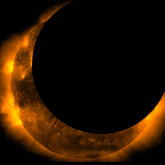 Satellites Snap Solar Eclipse Pictures From Space