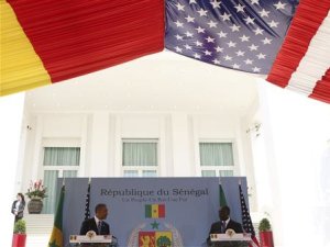 U.S. President Obama and Senegal President Sall attend …