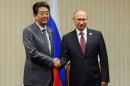 Russian President Putin and Japanese PM Abe attend meeting on sidelines of APEC Summit in Lima