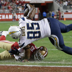 San Diego Chargers tight end Antonio Gates grabs second touchdown