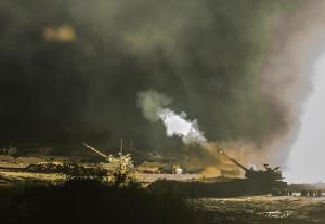 An Israeli artillery gun fires a 155mm shell towards&nbsp;&hellip;