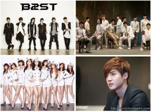 BEAST、Super Junior、少女時代、金賢重入圍 Global Star 提名。（圖／合成）