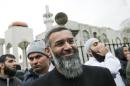 Activist Anjem Choudary leaves London Central Mosque after speaking at a rally calling for British Muslims not to vote as part of the Stay Muslim Don't Vote campaign in London