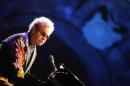 Pop singer Elton John performs for the Piedigrotta festival at Plebiscito Square in Naples