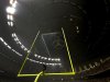 A power outage affects about half the lights in the Superdome during the second half of the NFL Super Bowl XLVII football game between the San Francisco 49ers and the Baltimore Ravens, Sunday, Feb. 3, 2013, in New Orleans. (AP Photo/Dave Martin)
