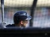 New York Yankees shortstop Derek Jeter takes batting practice before a spring training baseball game in Clearwater, Fla., Tuesday, March 19, 2013.  Jeter was pulled from the lineup. (AP Photo/Kathy Willens)