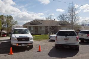 Authorities investigate a crime scene at a house in&nbsp;&hellip;