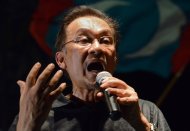 Anwar said the BN government has neither given any guarantee that it will act on the findings of the report, nor has Prime Minister Datuk Seri Najib Razak given his assurance that there will be no recurrence of such discrepancies in managing taxpayers money in the future. — AFP pic