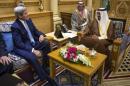 U.S. Secretary of State John Kerry meets with King Salman of Saudi Arabia in Diriyah Farm