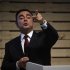 Ghosn, chairman and chief executive officer of French carmaker Renault, speaks with journalists during a meeting to promote the new electric car Renault Zoe in Lisbon